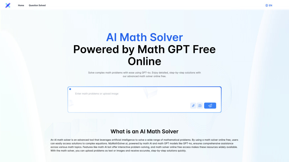 AI Math Solver Powered by Math GPT Free Online