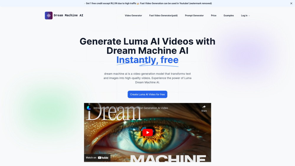 Dream Machine AI