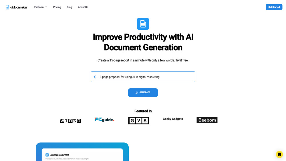 AI Document Creator - Effortless Document Generation