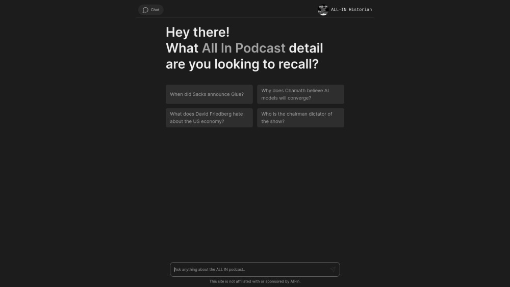 All-In Podcast AI Chatbot: Reviews, Features, Pricing, Guides, and ...
