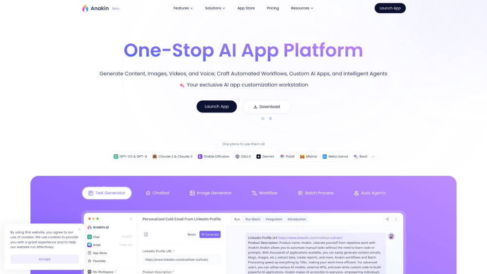 Anakin.ai - One-Stop AI App Platform