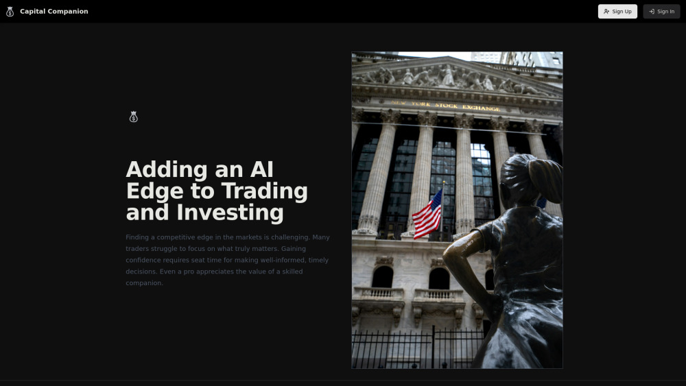 Capital Companion - Empowering Traders with AI-driven Insights