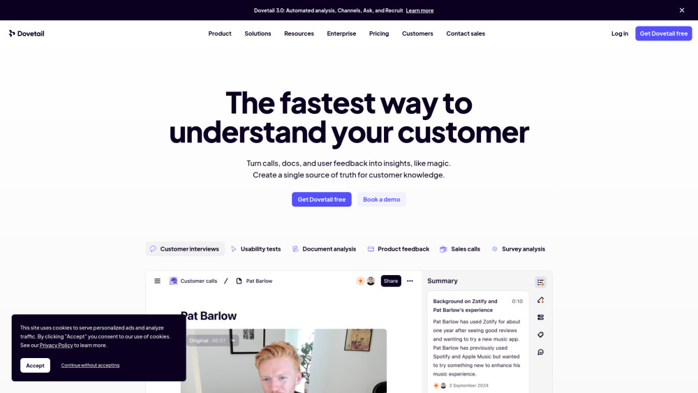 Customer Insights Hub — Dovetail