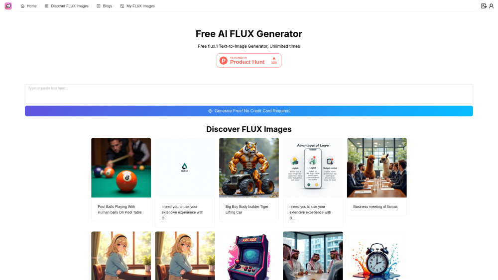 Free AI FLUX Generator