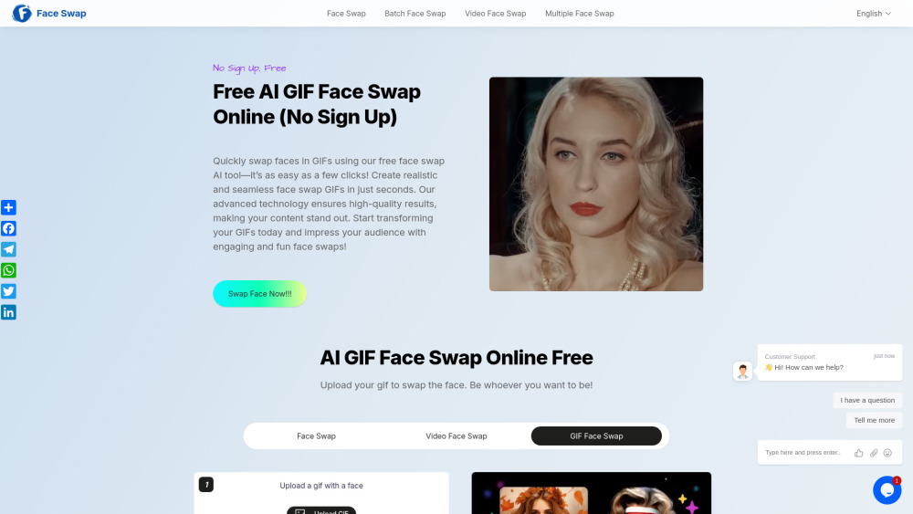 Free AI GIF Face Swap Online (No Sign Up) - Seamless Face Swaps in Seconds