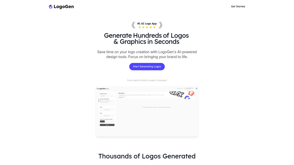 LogoGen | The #1 AI Logo Generator for Professional Logos and Graphics, generated instantly