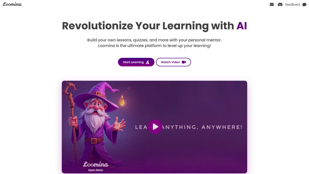 Loomina - Revolutionize Your Learning with AI-Powered Mentors