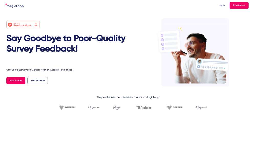 MagicLoop - Voice Survey Tool for Better Customer Feedback