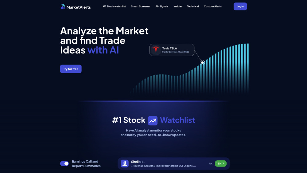 MarketAlerts | AI-Powered Stock Signals & Analytics - Unlock Smarter Trading