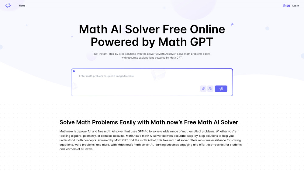 Math AI Solver Free Online Powered by Math GPT