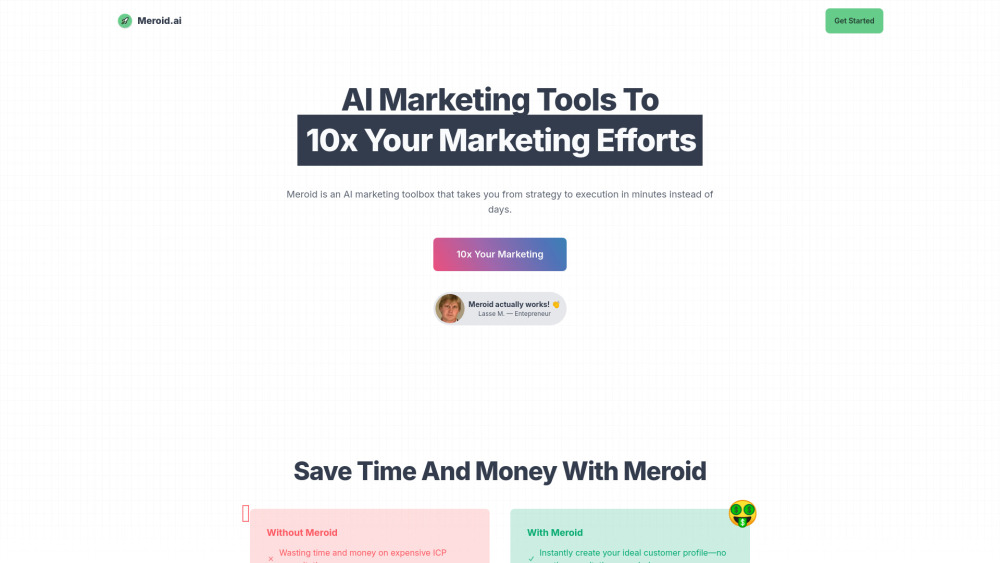 Meroid.ai - AI Marketing Toolbox for Instant Strategy Execution