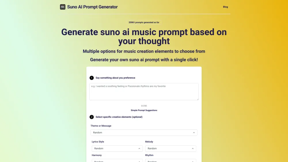 Suno AI Music Prompt Generator: Reviews, Features, Pricing, Guides, and ...