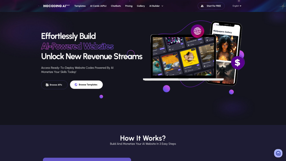 Create and Monetize AI-Powered Websites with NOCODING AI