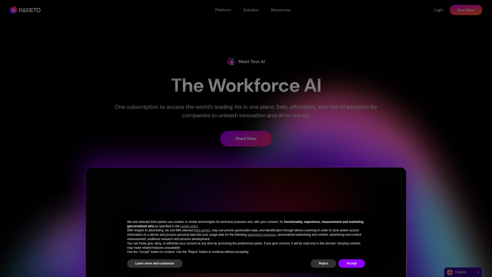 Pareto - Tess AI: Global Generative AI Leader for Companies