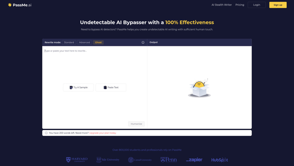 PassMe AI - Undetectable AI for Free - Bypass AI Detectors Instantly