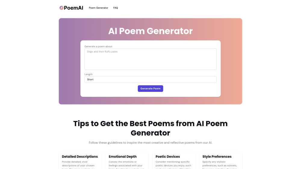 How to Use AI Poem Generator: Step-by-Step Guide