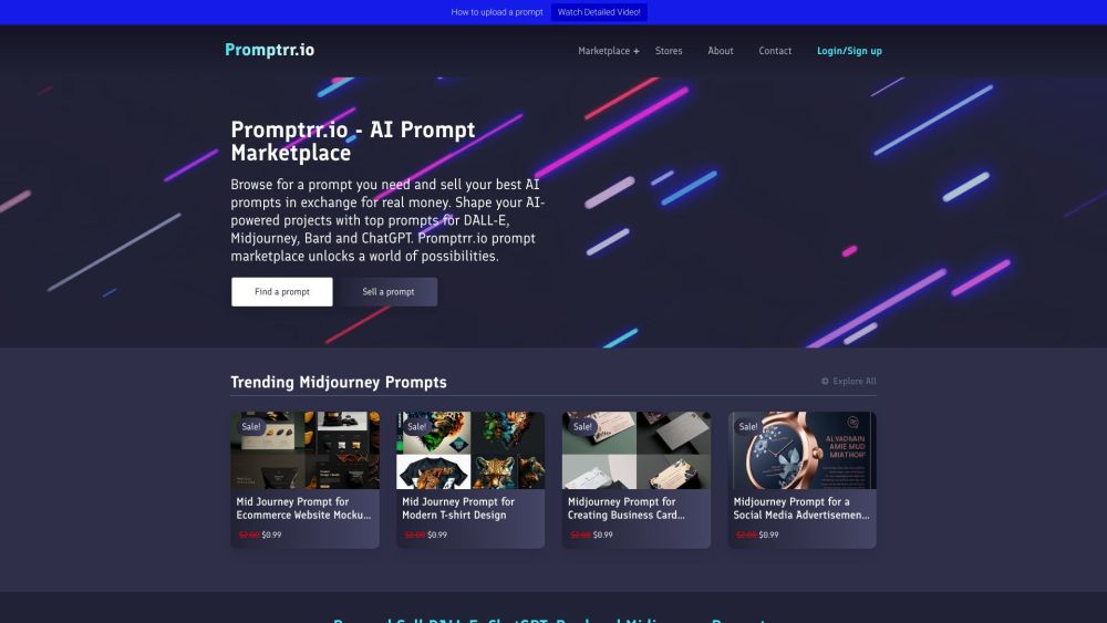 Promptrr.io - AI Prompt Marketplace