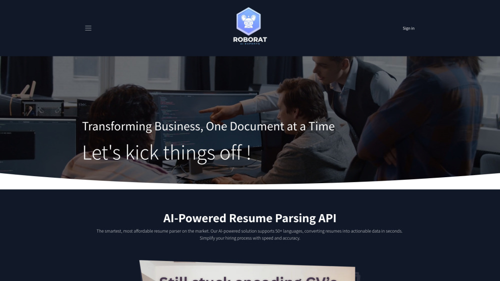 Robo Rat - AI APIs for Business Document Digitization