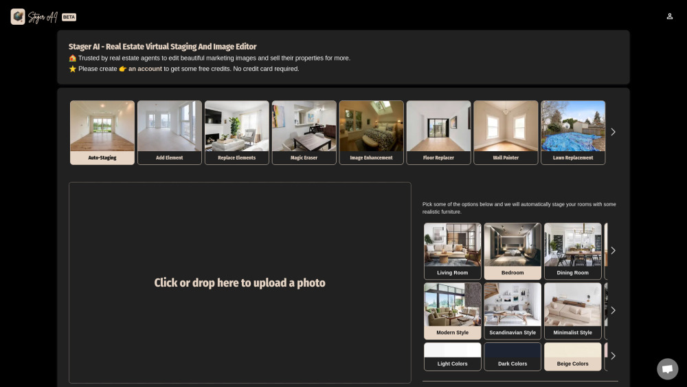 Stager AI - One Click Home Virtual Staging And Image Editor