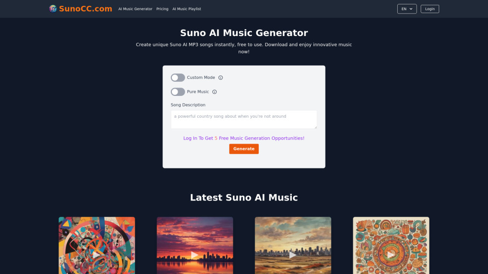 Sunokk SunoCC.com: 리뷰, 기능, 가격, 가이드 및 대안