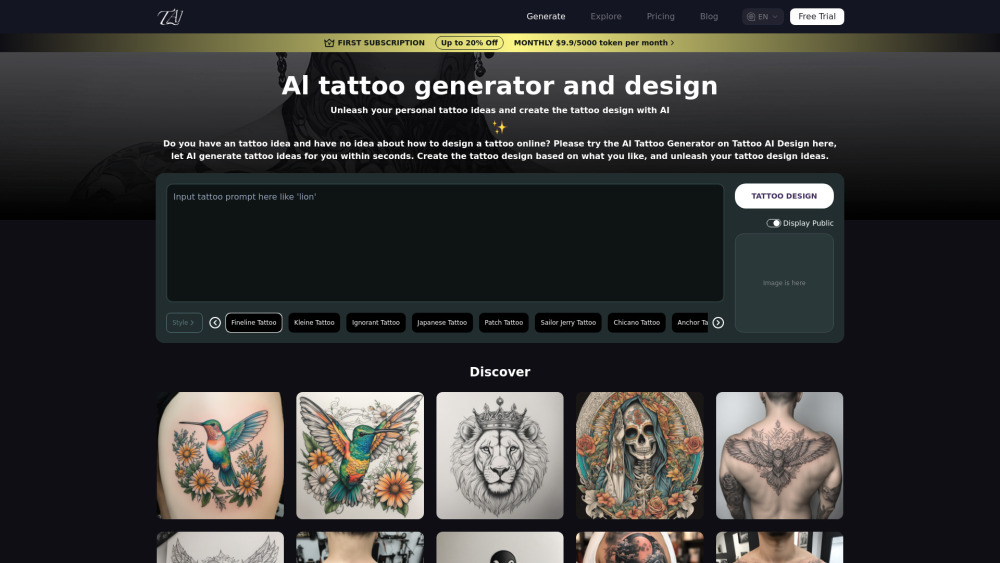 Tattoo AI Design: Reviews, Features, Pricing, Guides, and Alternatives