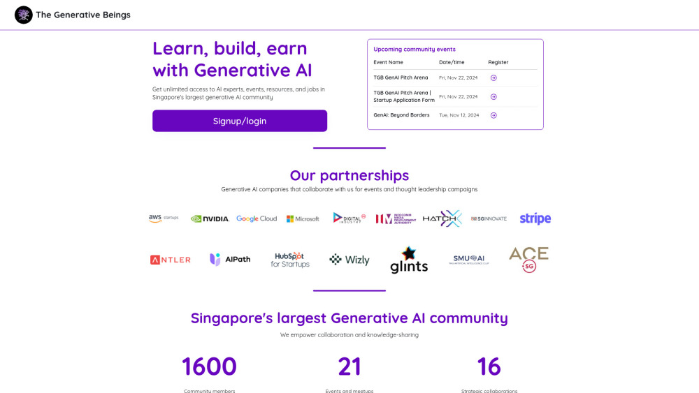 The Generative Beings - Singapore's Largest Generative AI Community