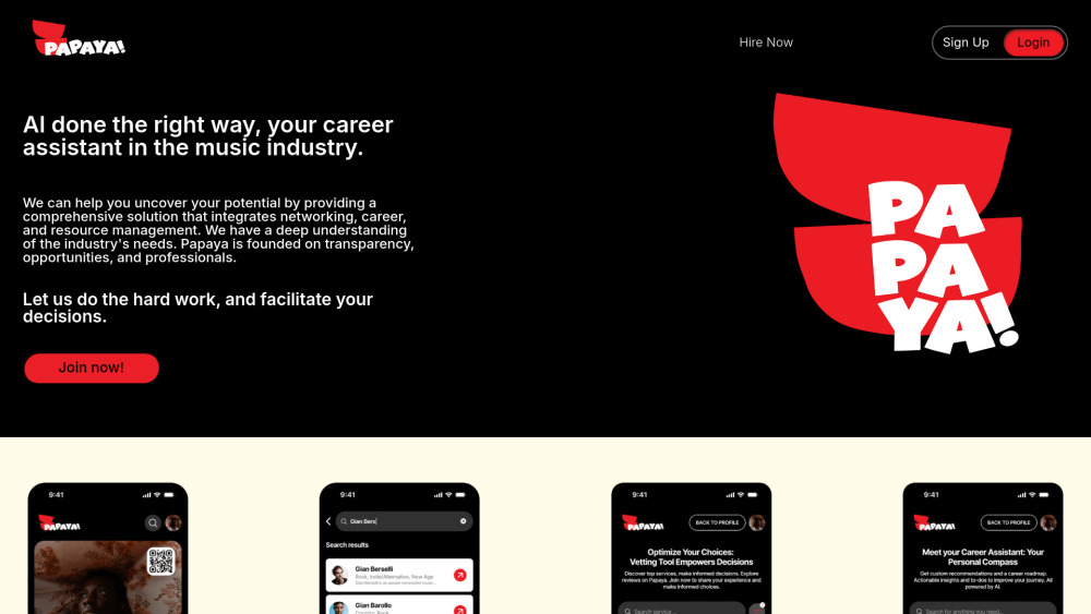 Papaya - Your AI Career Assistant in the Music Industry