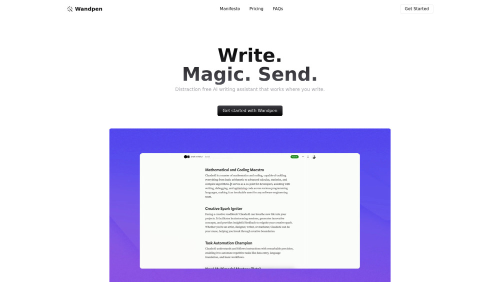 Wandpen: AI Rewriter - Effortless Writing Made Easy