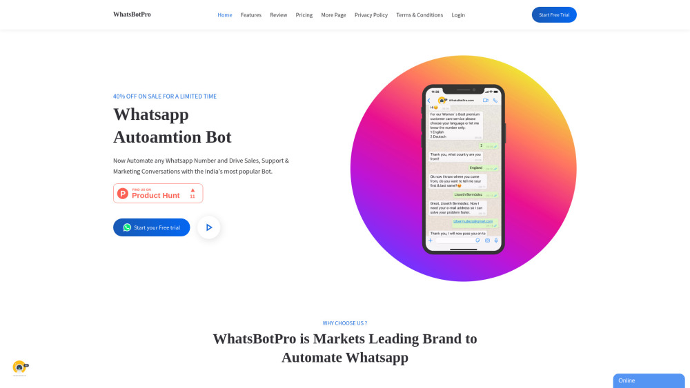 WhatsBotPro - #1 Whatsapp Auto Bot for Automation