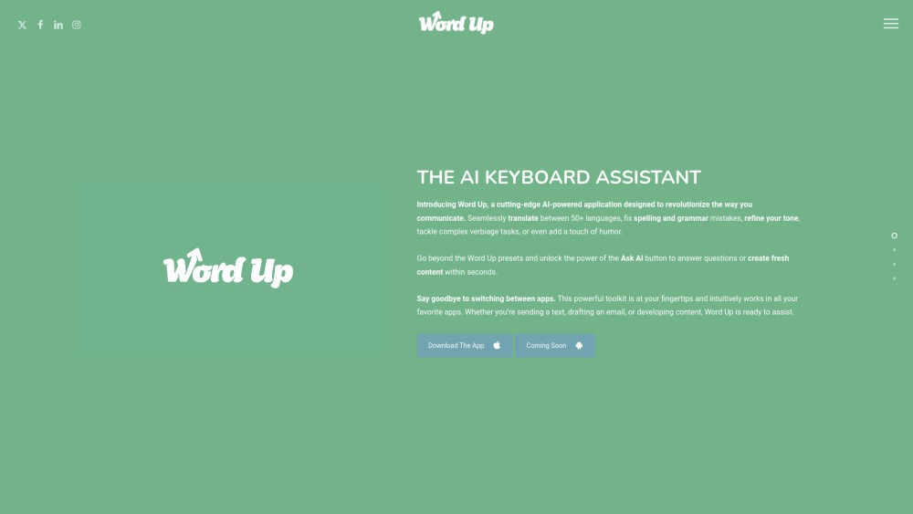 Word Up: AI Keyboard Assistant - Elevate Your Communication