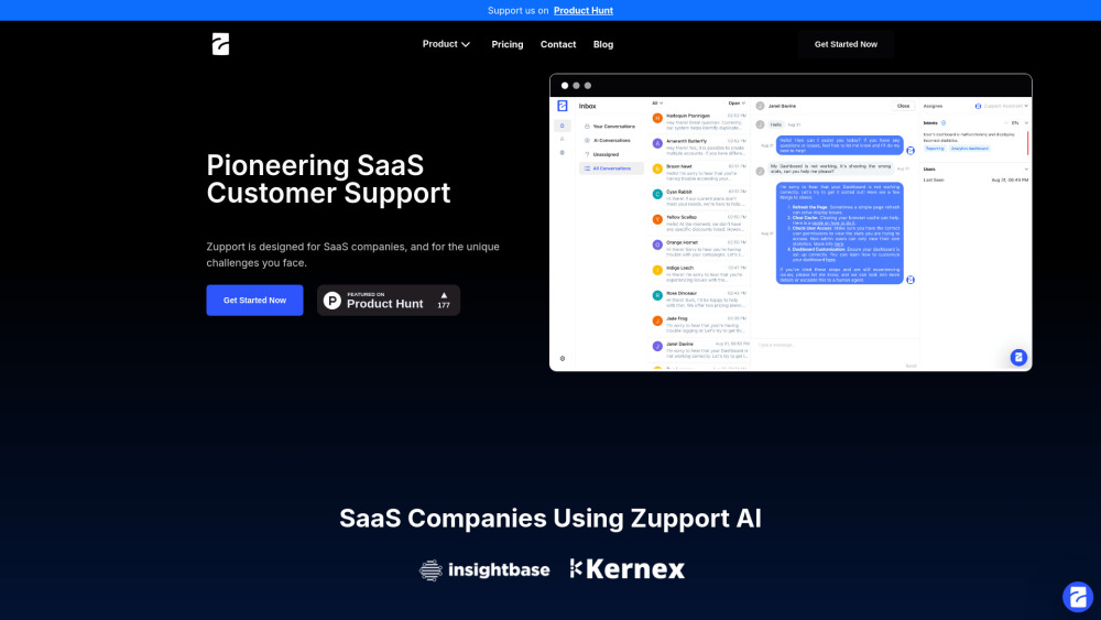 Zupport AI | Customer Support for SaaS Companies